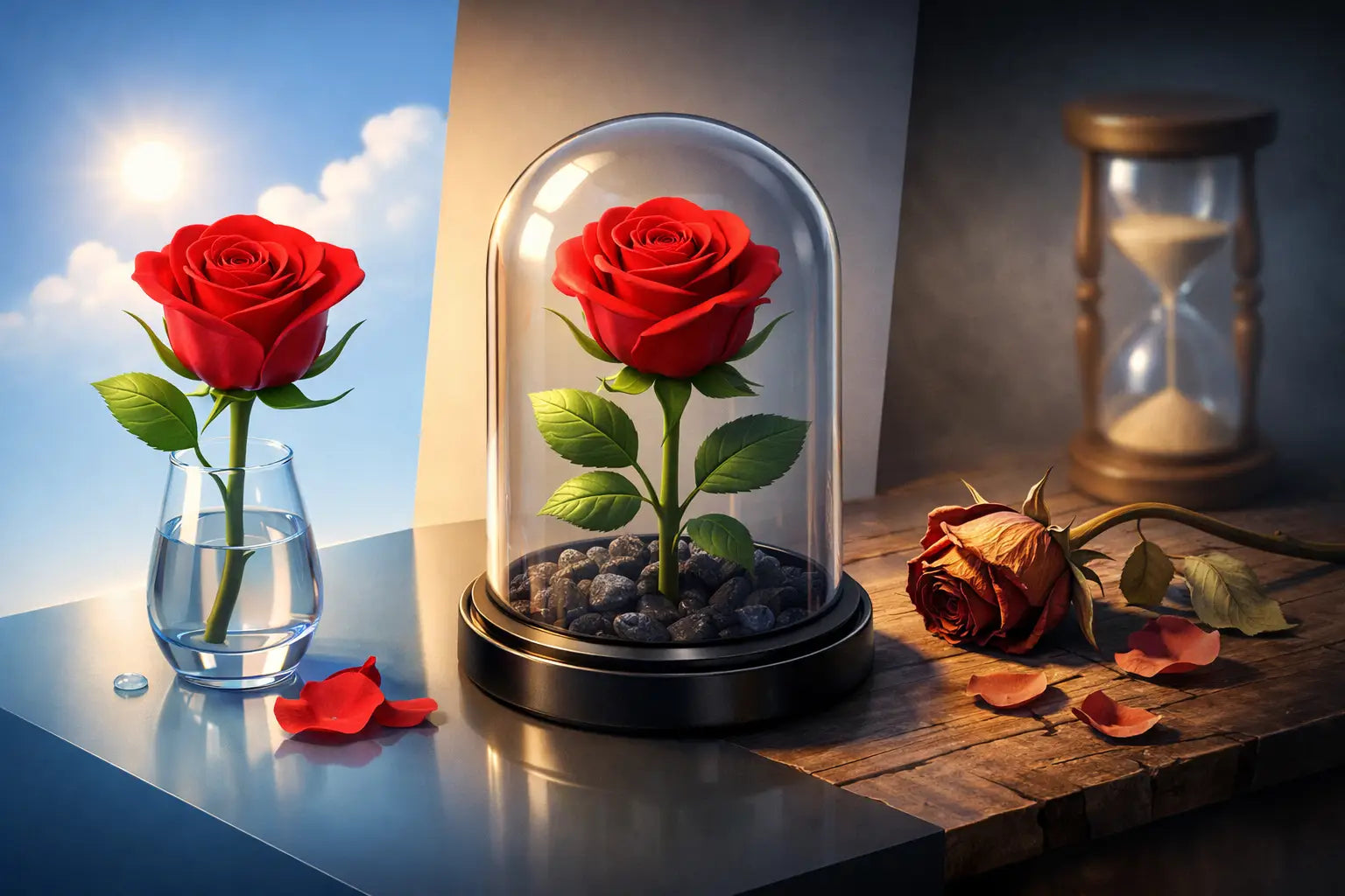 Welche Rose hält für immer?