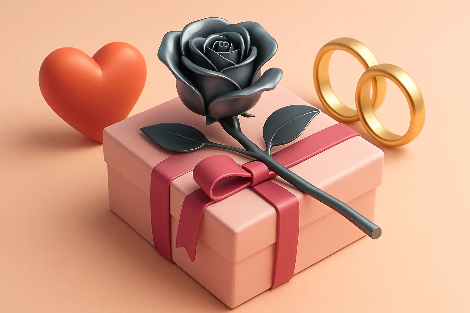 Stahlrose zur Hochzeit: Geschenk fürs Brautpaar