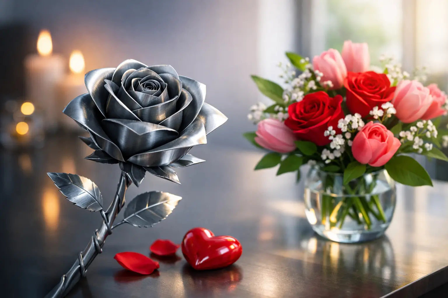 Warum eine Stahlrose mehr sagt als Blumen