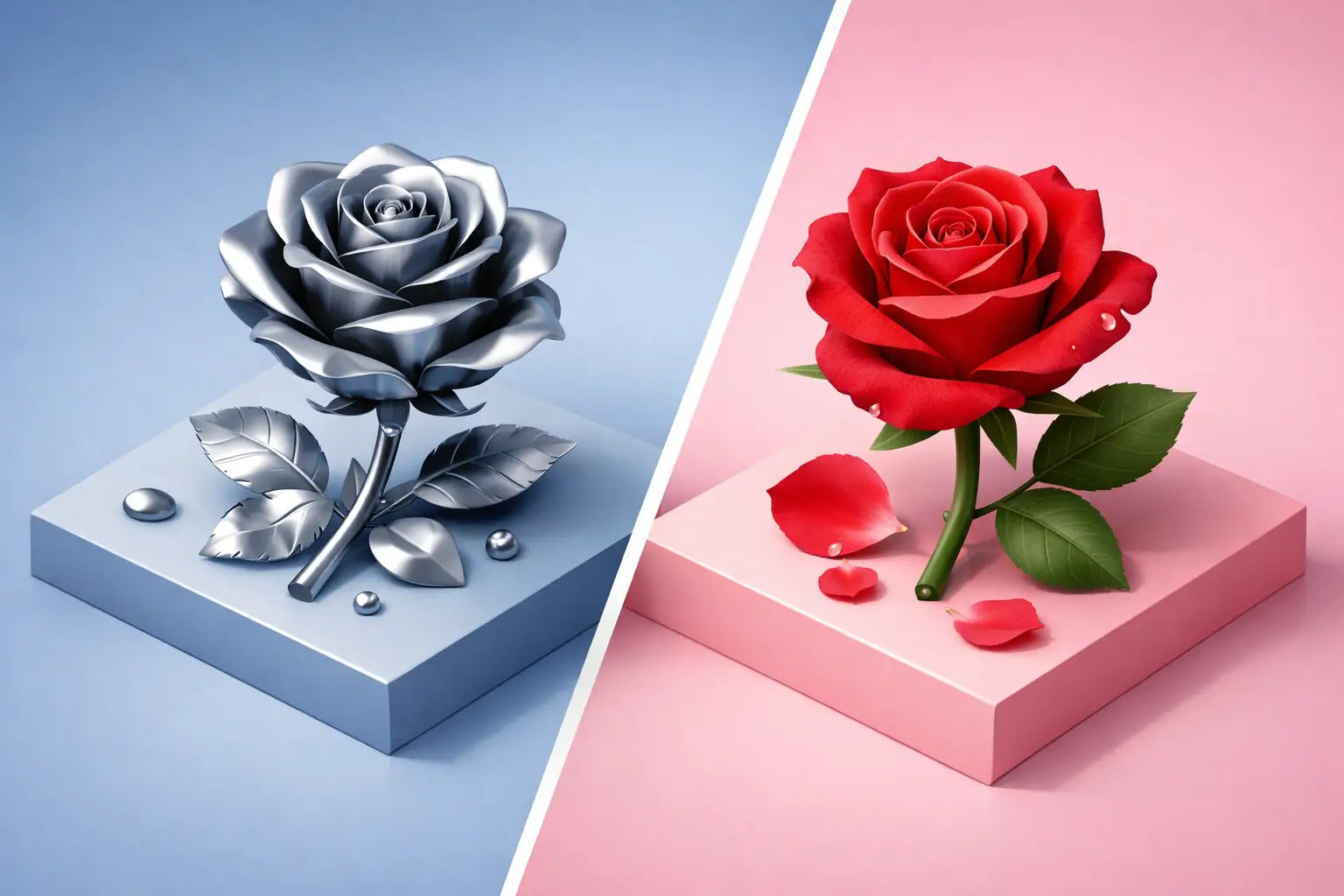 Stahlrose oder echte Rose - was passt?