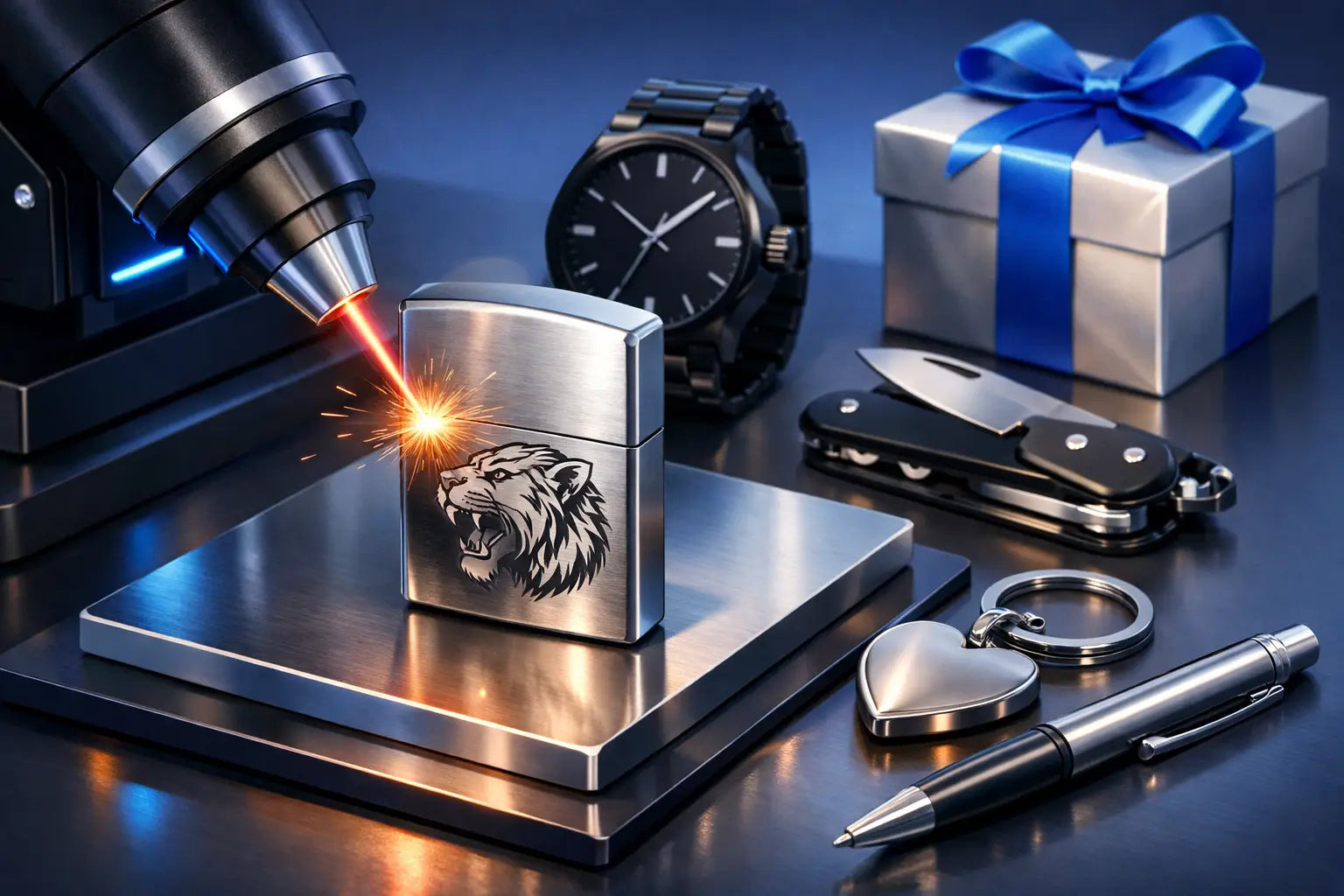 Lasergravur auf Metall als Geschenkidee
