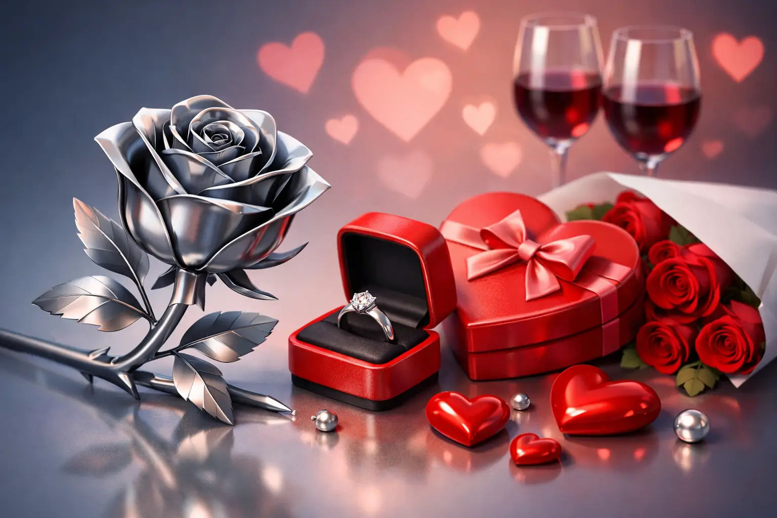 Stahlrose zum Valentinstag statt Blumen?