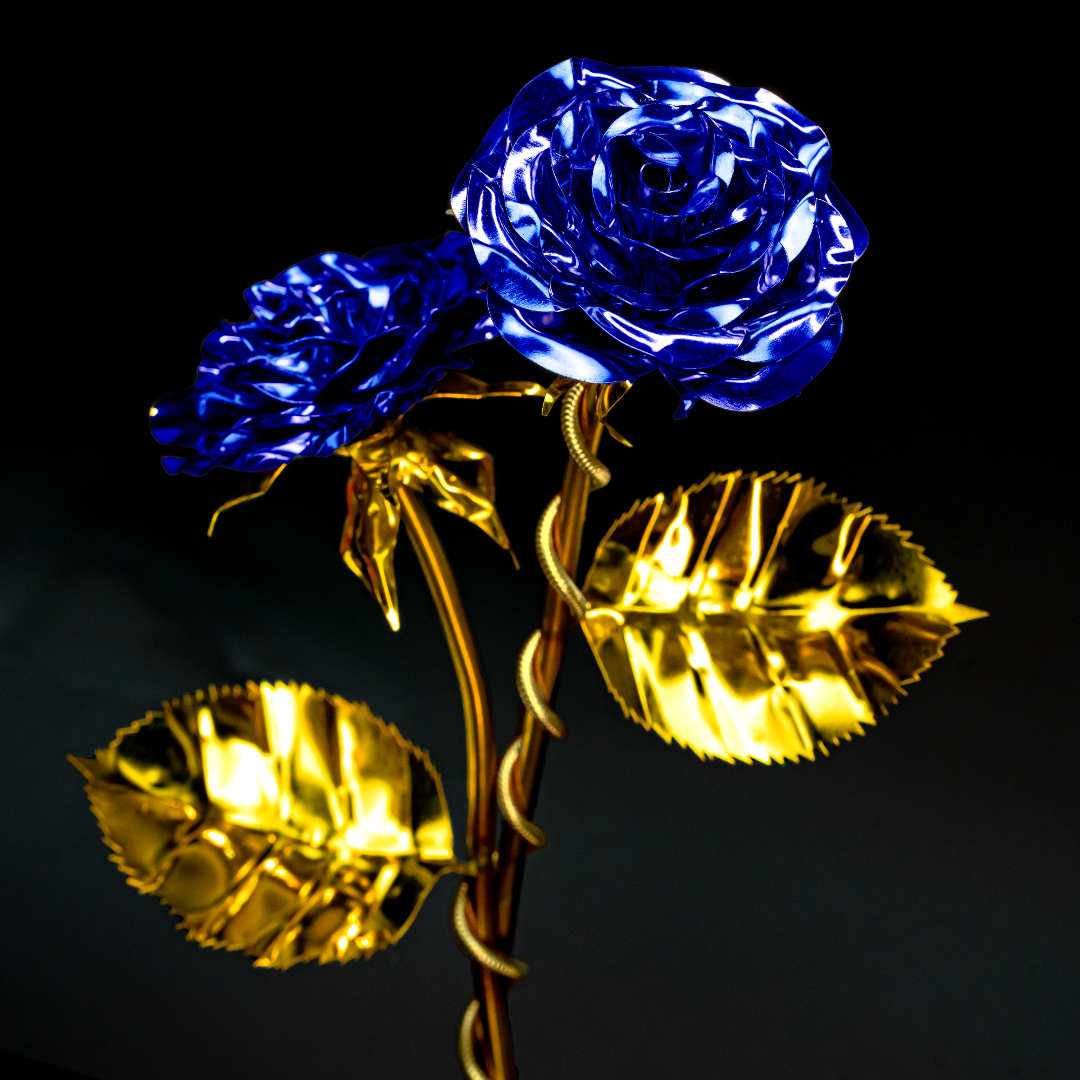 lackierte Doppel-Stahlrosen #handmade